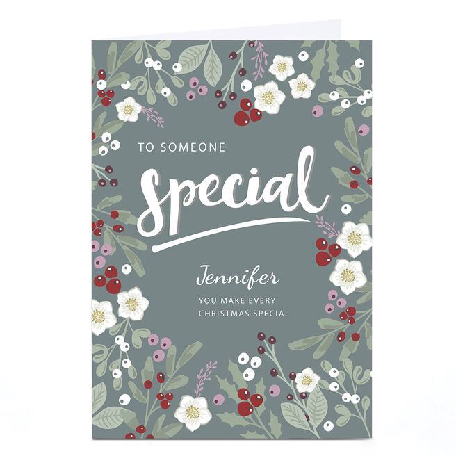 Personalised Kerry Spurling Christmas Card - To Someone Special