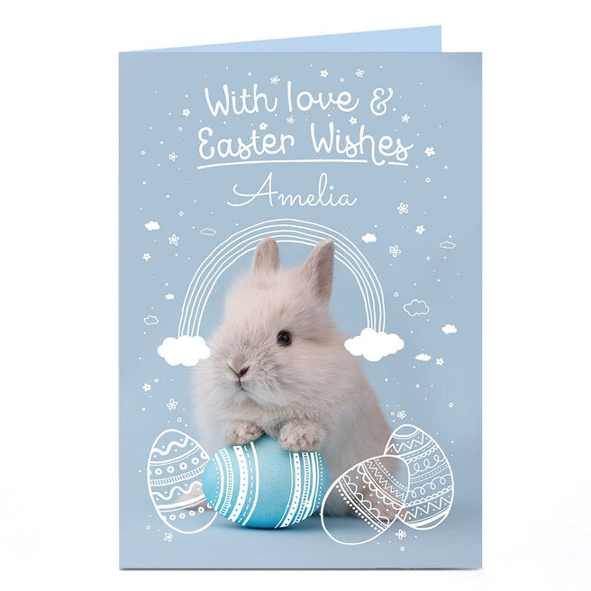 Personalised Easter Card - Love & Wishes