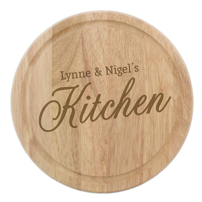 Personalised Round Kitchen Chopping Board