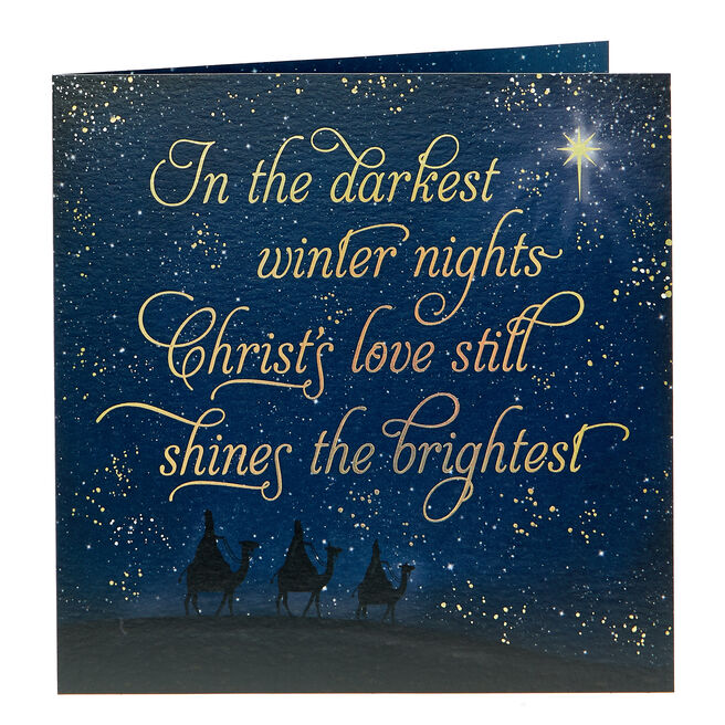 Platinum Collection Christmas Card - Christ's Love Shines