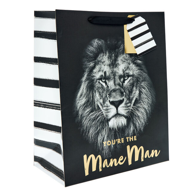 Mane Man Large Portrait Gift Bag