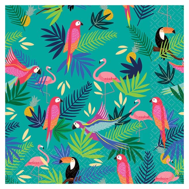 Club Tropicana Party Napkins - Pack of 16