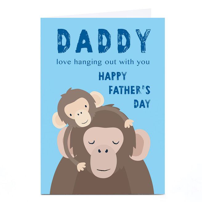 Personalised Klara Hawkins Father's Day Card - Daddy, Hanging Out