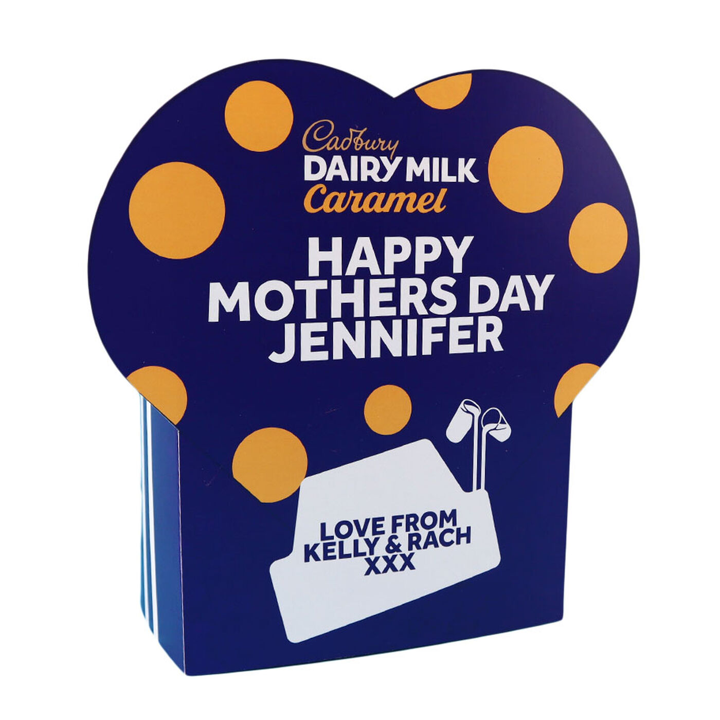 Buy Personalised Cadbury Dairy Milk Caramel Favourites Box Heart