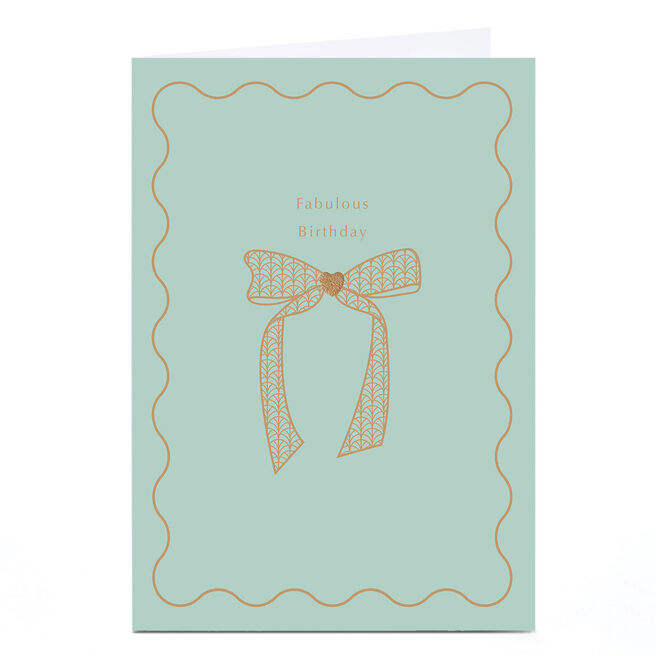 Personalised Birthday Card - Fabulous bow