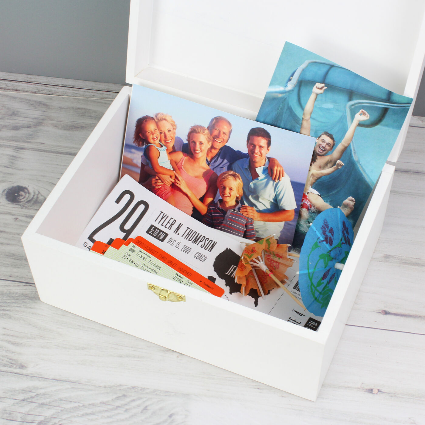Buy Personalised Floral Wishes White Wooden Keepsake Box for GBP 18.74 ...