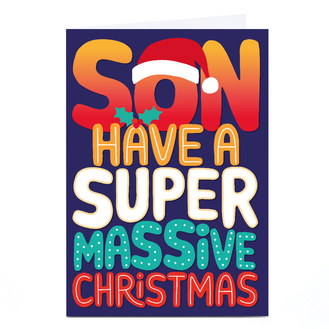 Personalised Bangheads Christmas Card - Super Massive Christmas