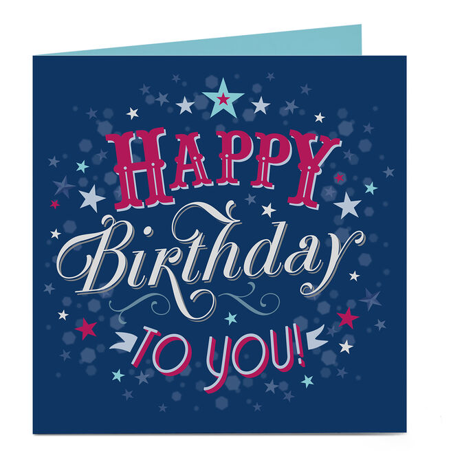 Personalised Charity Birthday Card - Happy Birthday To You