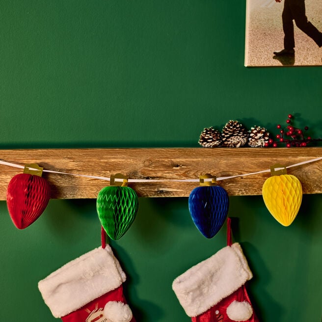 Honeycomb Fairy Lights Garland