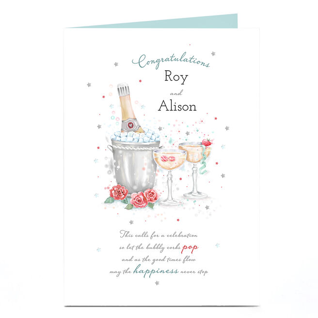 Personalised Congratulations Card - Happiness Never Stops