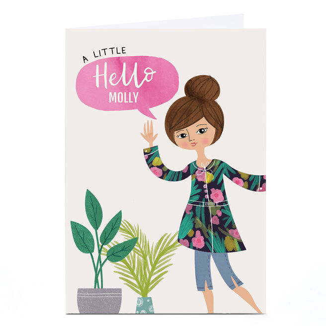 Personalised Charm & Style Card - Hello Girl
