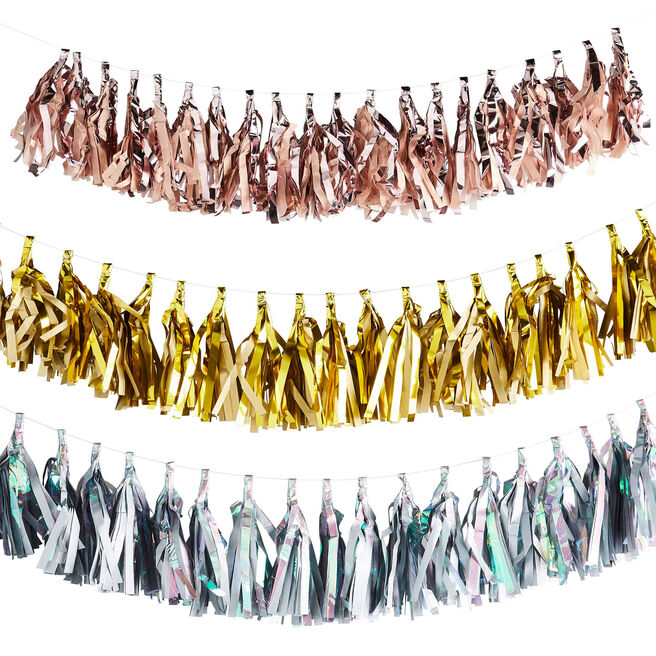 Metallic Tassel Garland (3 Colour Options)