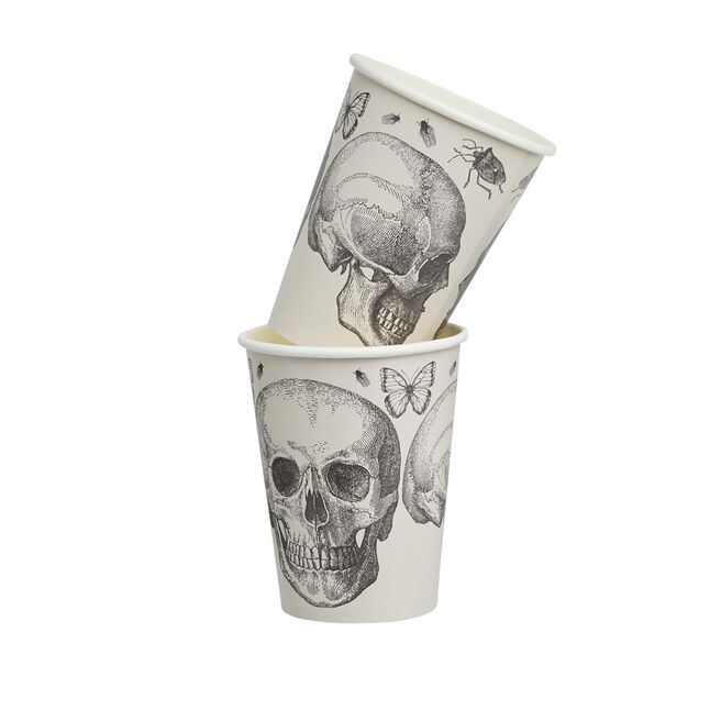 Skull Paper Cups - Pack of 8