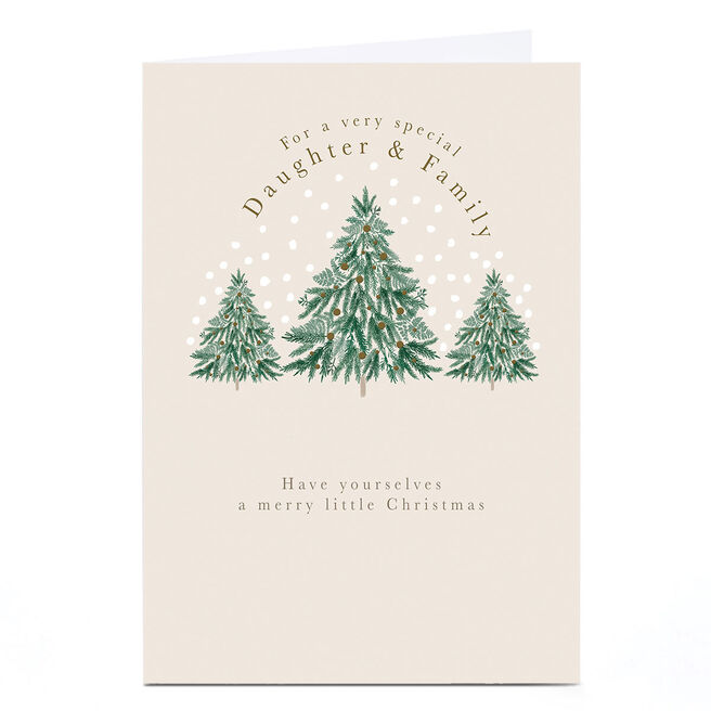 Personalised Christmas Card - A Very Special Daughter & Family