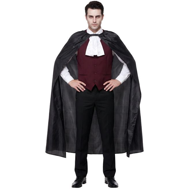 Fancy Dress Adult's Black Cape