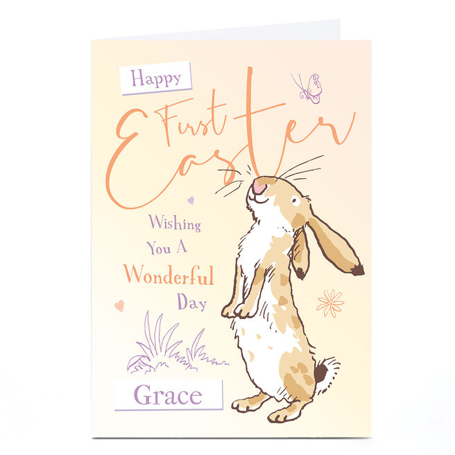Personalised Guess How Much 1st Easter Card - Wishing You a Wonderful Day