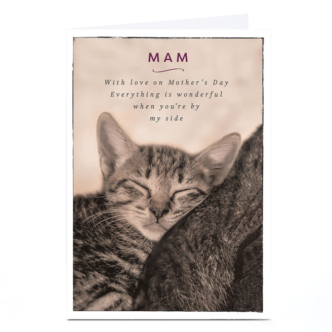 Personalised Mother's Day Card - Everything is Wonderful, Mam