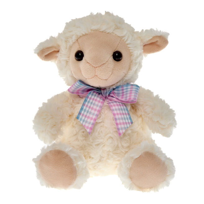 Small Lamb With Ribbon Soft Toy