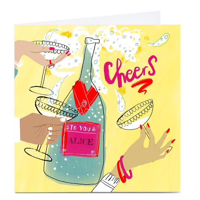 Personalised Emma Valenghi Card - Cheers To You