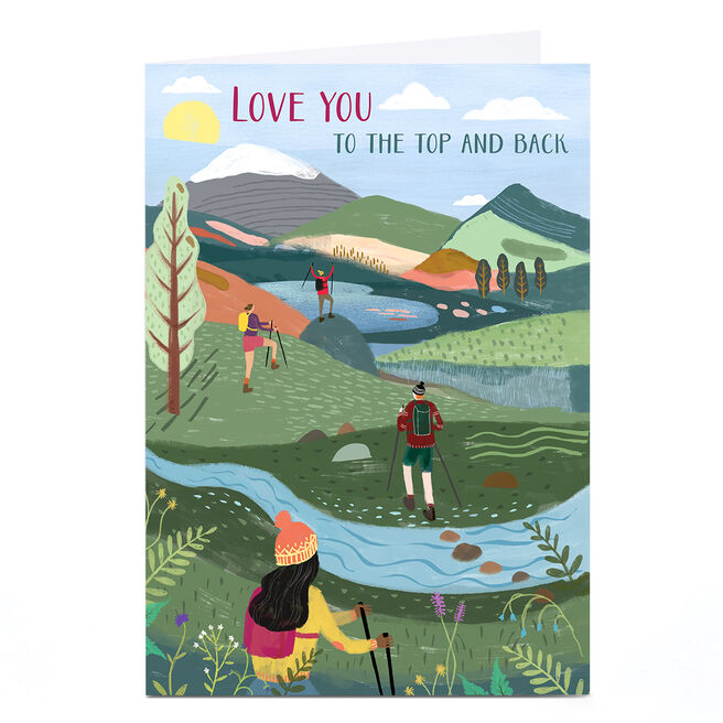 Personalised Card - Love You to the Top and Back