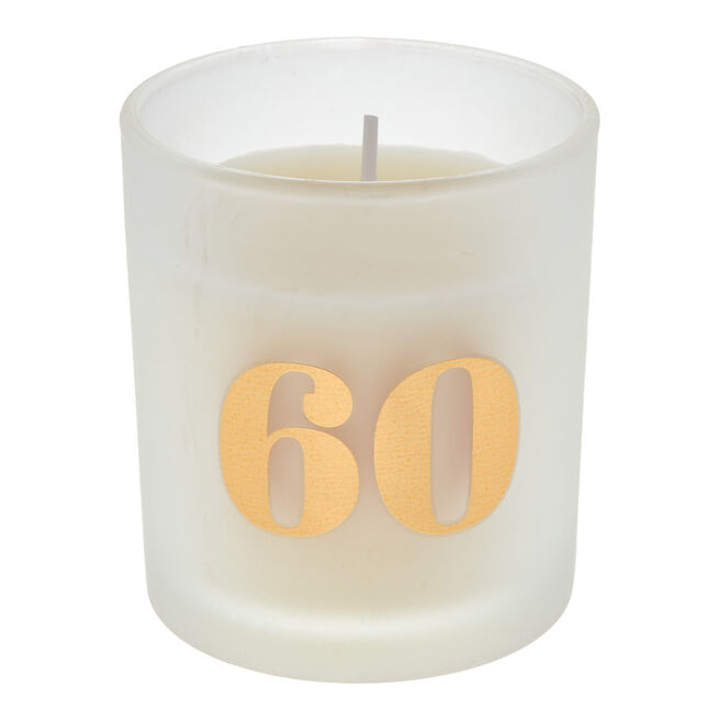 60th Birthday Pomegranate Scented Candle