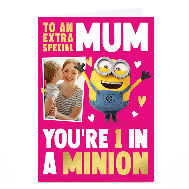 Photo Minions Mother's Day Card - Extra Special 1 in a Minion Mum