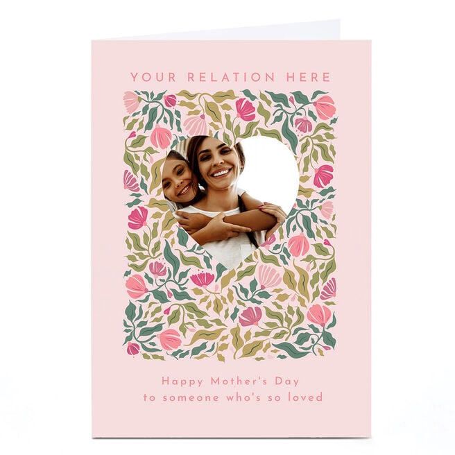 Photo Mother's Day Card - Someone So Loved Florals, Any Relation