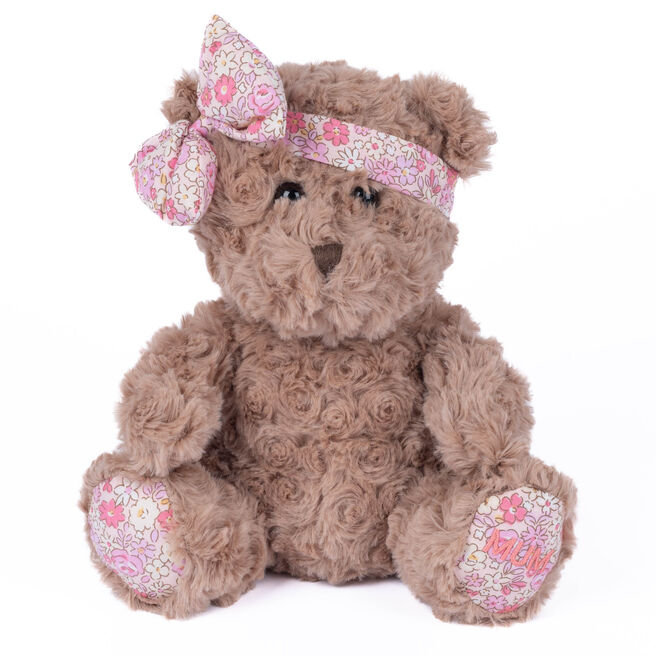 Small Mum Patchwork Floral Bear Soft Toy