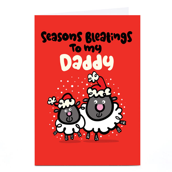 Personalised Fruitloops Christmas Card - Daddy