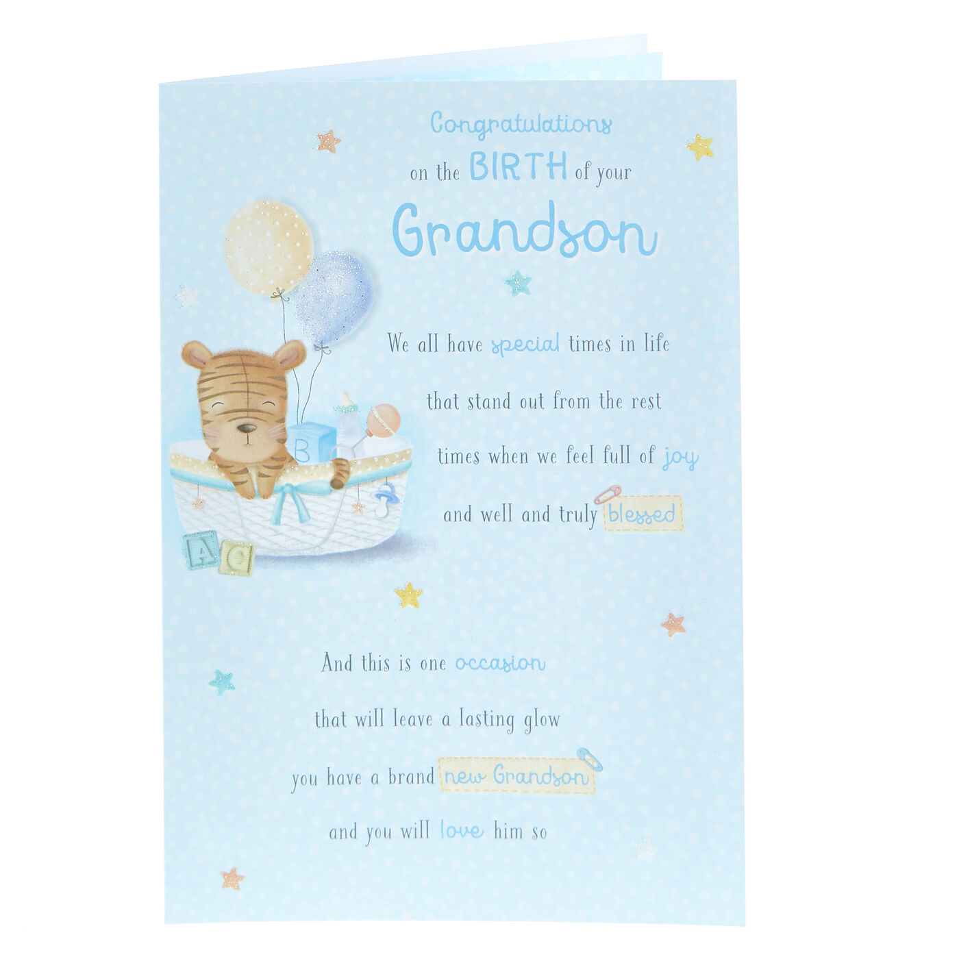 Buy New Baby Card Birth Of Your Grandson For Gbp 0 99 Card Factory Uk