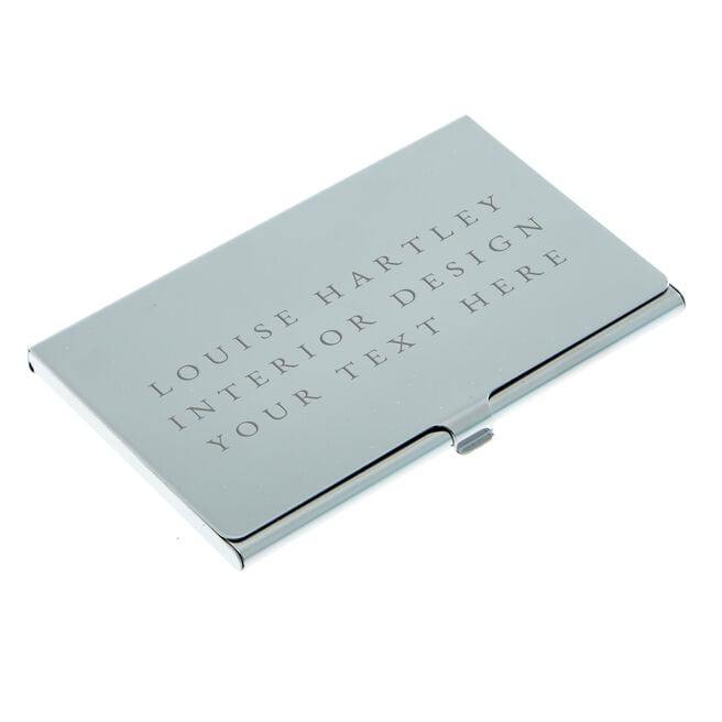 Personalised Engraved Create Your Own Card Holder