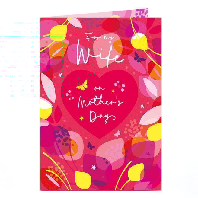 Mother's Day Card - For My Wife On Mother's Day