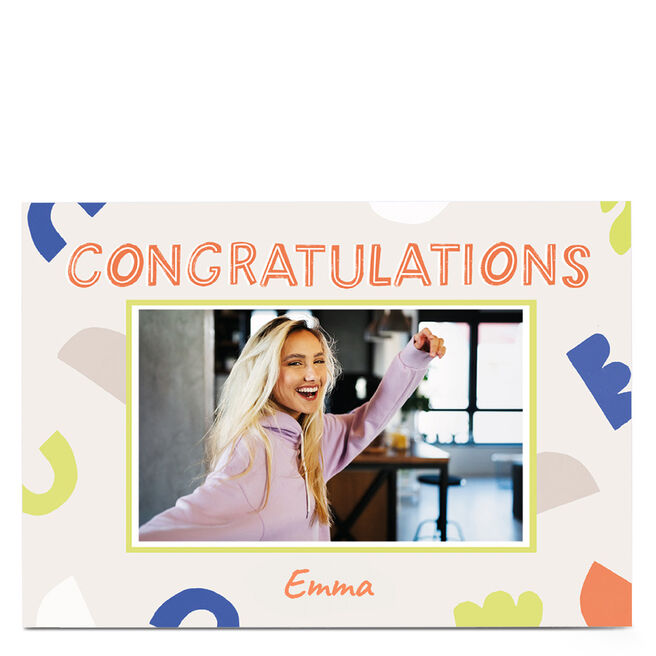 Photo Congratulations Card - Congratulations Frame