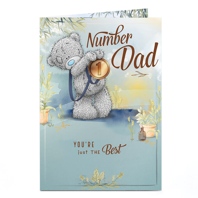 Personalised Tatty Teddy Father's Day Card - Just The Best Number 1 Dad