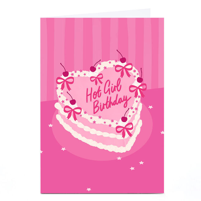 Personalised Birthday Card - Hot Girl Birthday