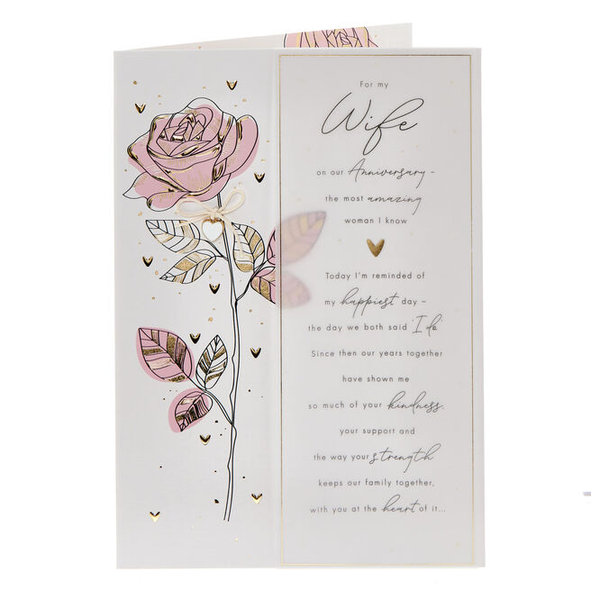 Personalised Anniversary Cards For Wife | Card Factory