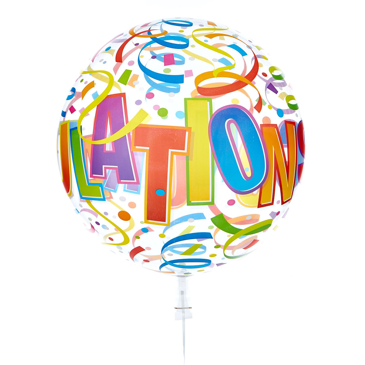 Buy 22 Inch Bubble Balloon Congratulations Delivered Inflated For