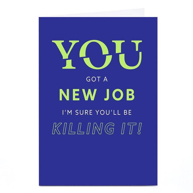 Personalised New Job Card - YOU Got A New Job