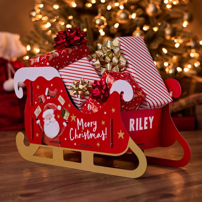 Small Customisable Christmas Present Sleigh