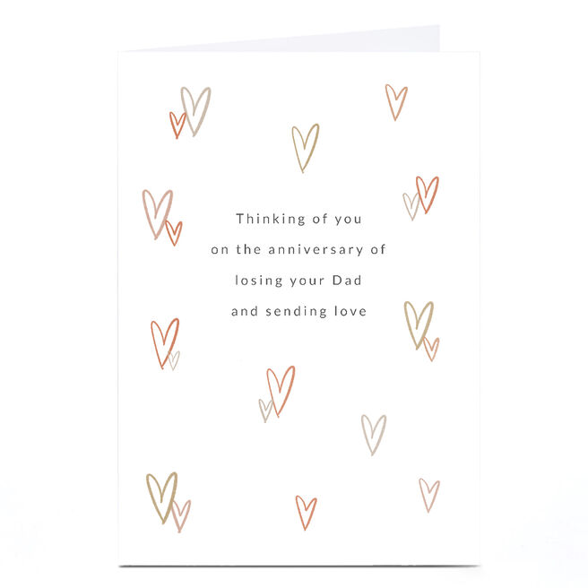 Personalised Sympathy Card - Thinking of You on The Anniversary