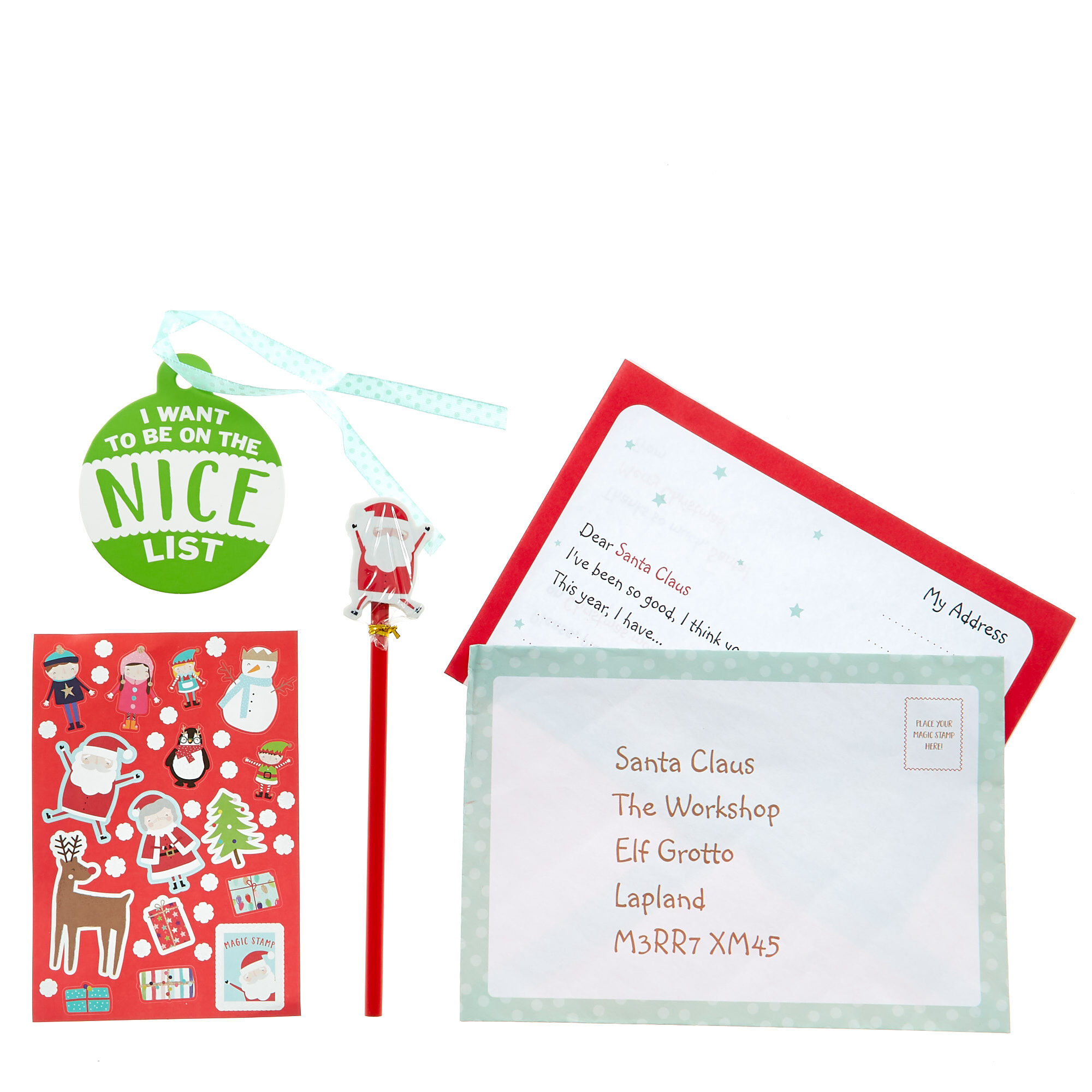 Buy Letter To Santa Writing Set & Tree Hanger for GBP 0.99 | Card