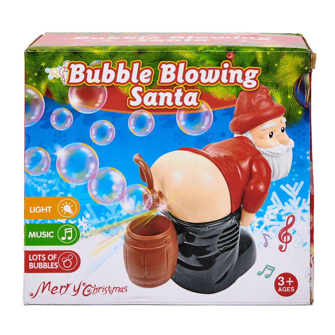 Bubble Blowing Santa