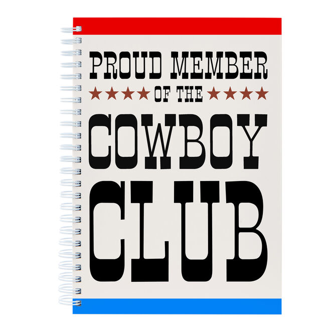 Personalised Notebook - Proud Member of the Cowboy Club
