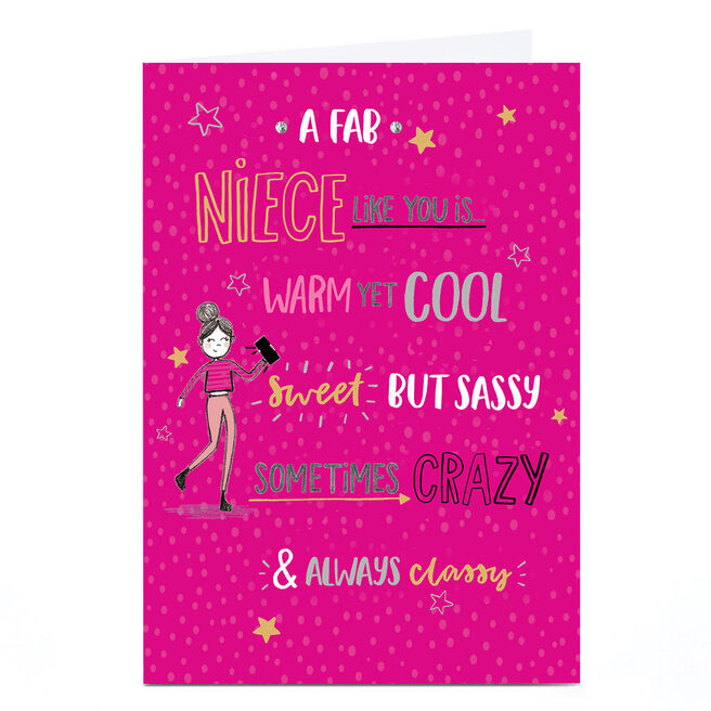 Birthday Card - A Fab Niece Like You, Niece