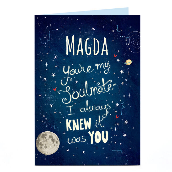 Personalised Valentine's Day Card - You're my Soulmate