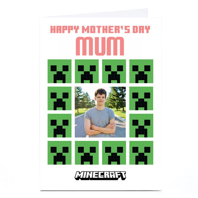 Personalised Minecraft Mother's Day Card - Minecraft Mum