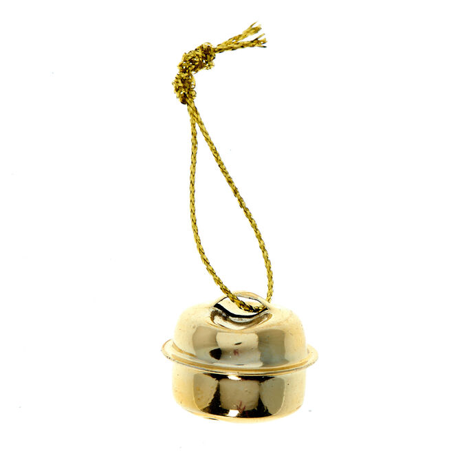 Gold Bell Present Toppers - Pack of 6