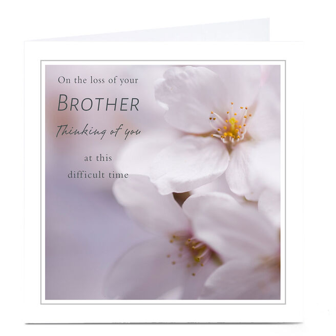 Personalised Sympathy Card - At This Difficult Time