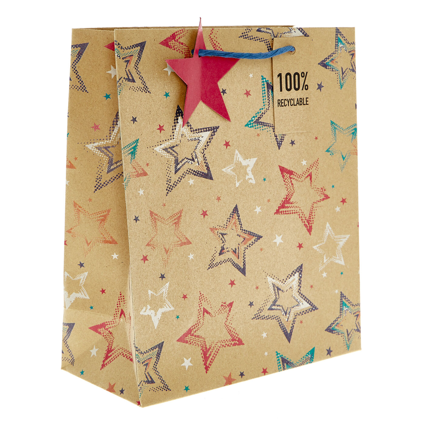 Buy Medium Recyclable Kraft Starry Gift Bag for GBP 1.79 Card Factory UK