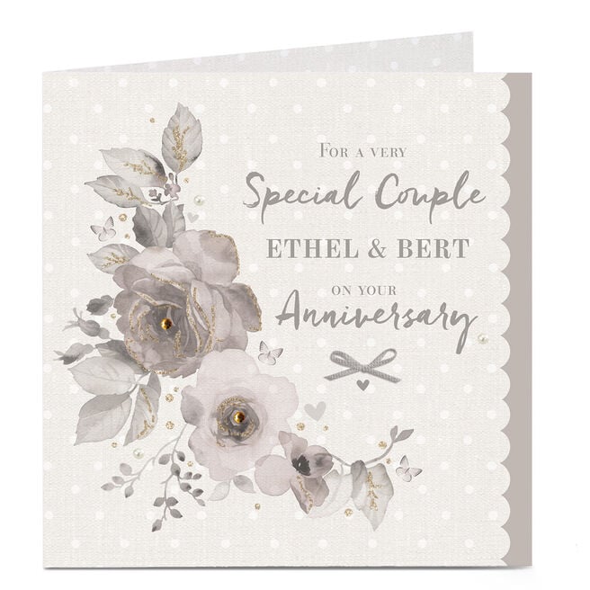 Personalised Anniversary Card - Very Special Couple